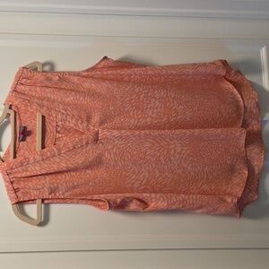 Vince Camuto Coral Sleeveless V-Neck Blouse